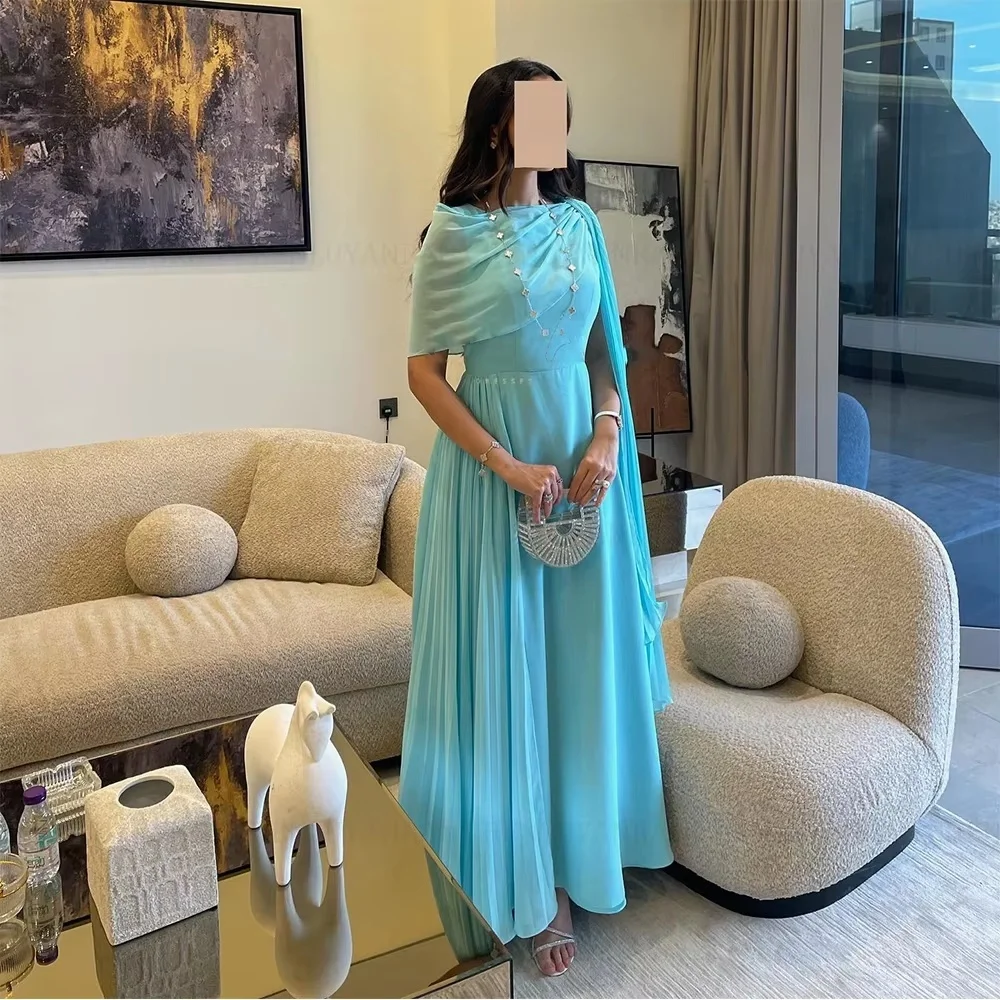 تخصيص رائعة Ruched المرأة فستان حفلة موسيقية بلا أكمام الساحرة حورية البحر س الرقبة فستان الحفلات الكشكشة المرأة ثوب مسائي