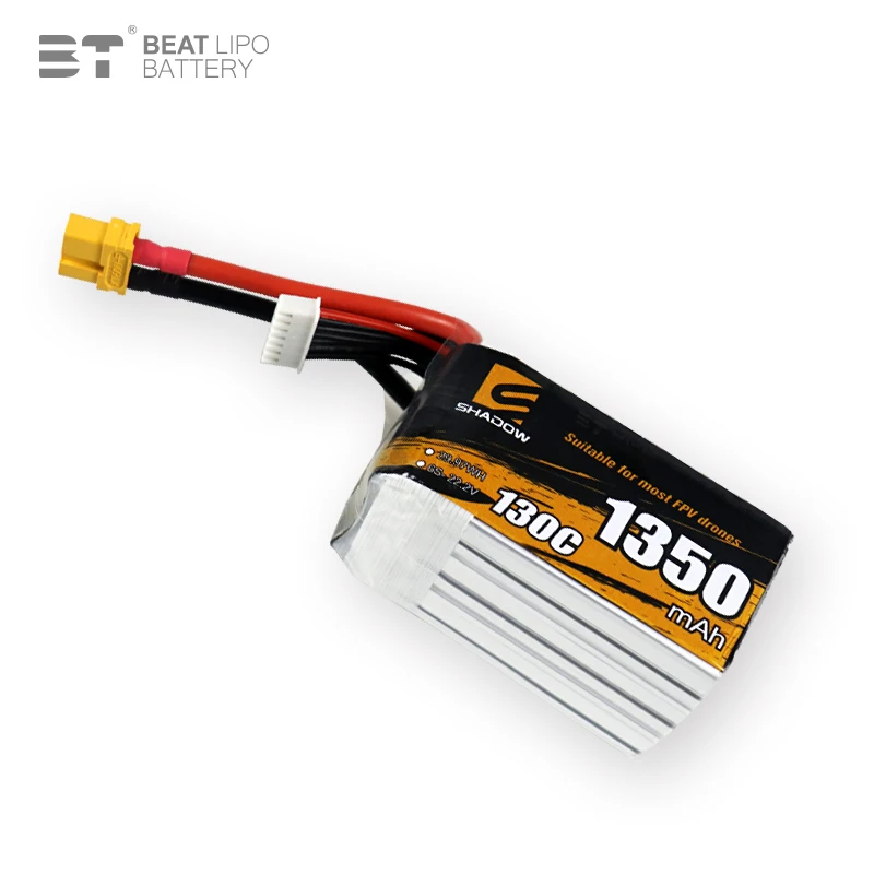 

Beatlipo 6S Lipo Battery Fpv Drone Battery 22.2V 130C 1350Mah for Rc Fpv Airplane Quadcopter Helicopter Drone
