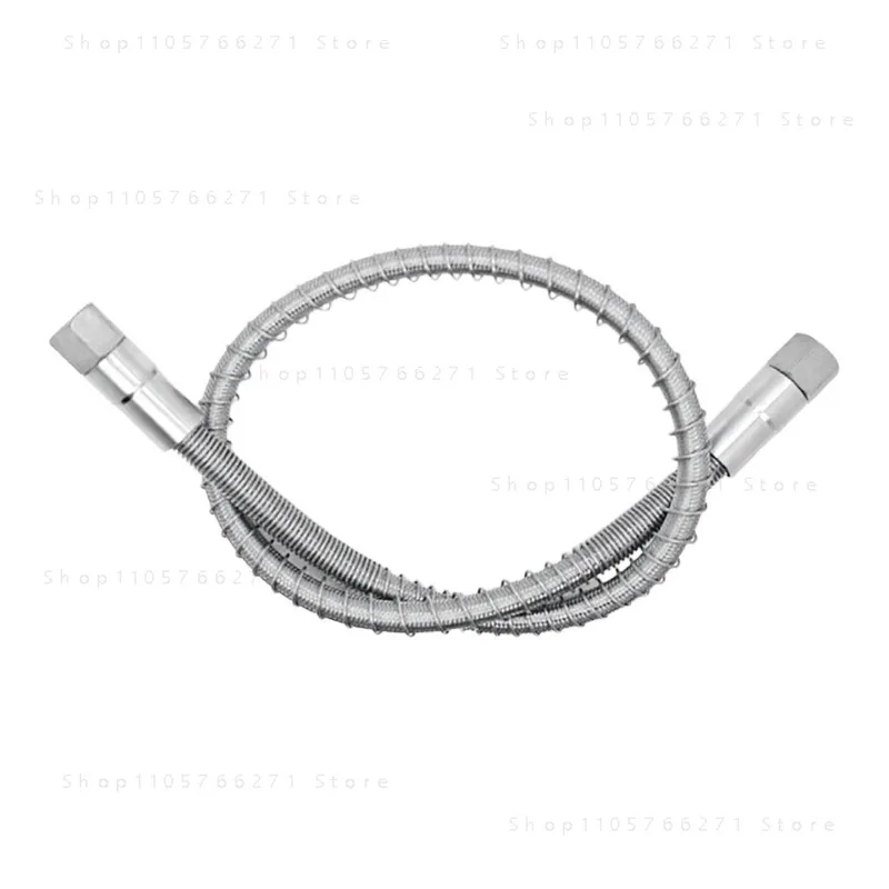 316L Stainless Steel High Pressure Hose 1/4 NPT Explosion-Proof Gas Line Metal Bellows Tube for Gas Cylinder 3M