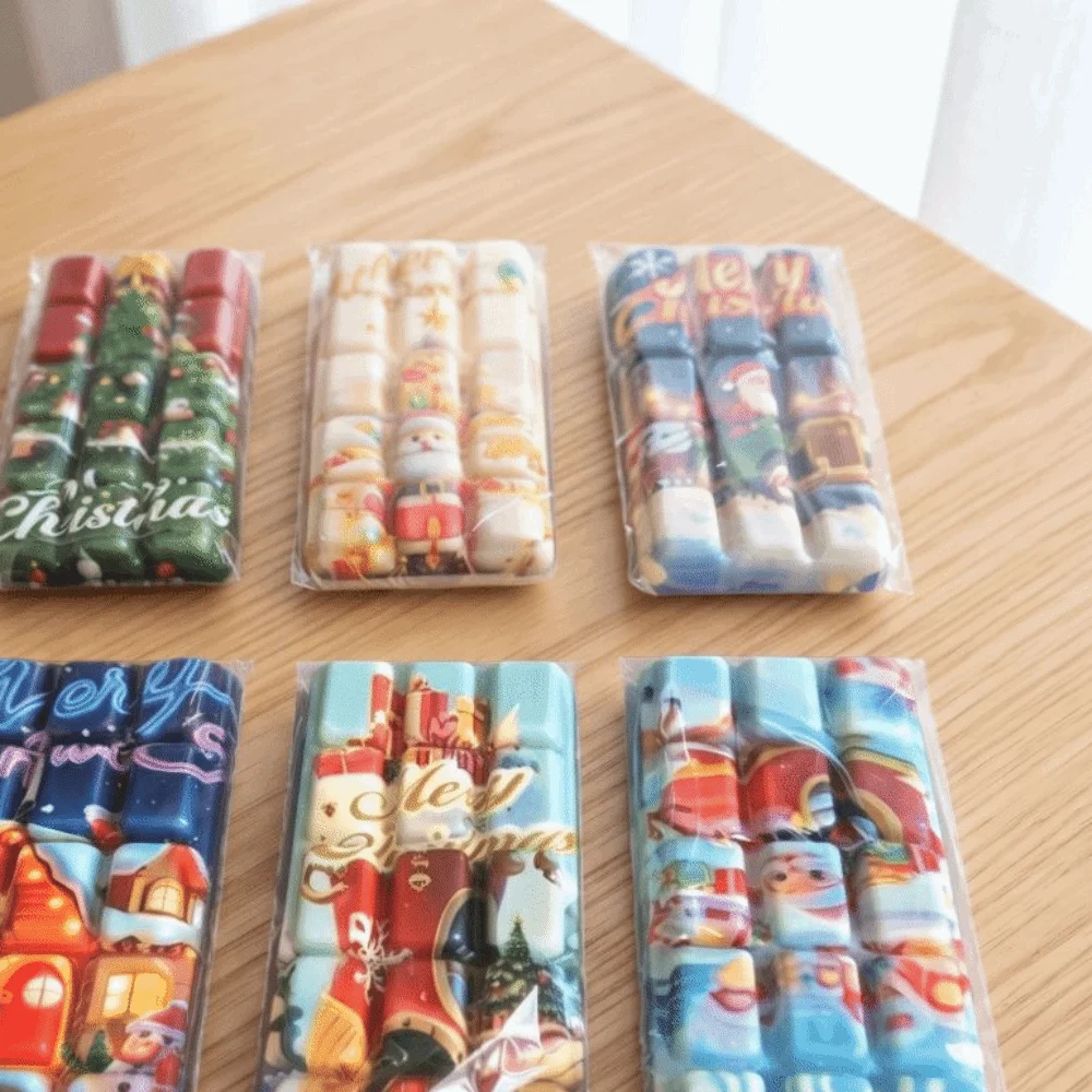 PU Material Chocolate Squishy Toys Multicolor Large Size Christmas Chocolate Squish Toys Slow Rising Chocolate-Shaped