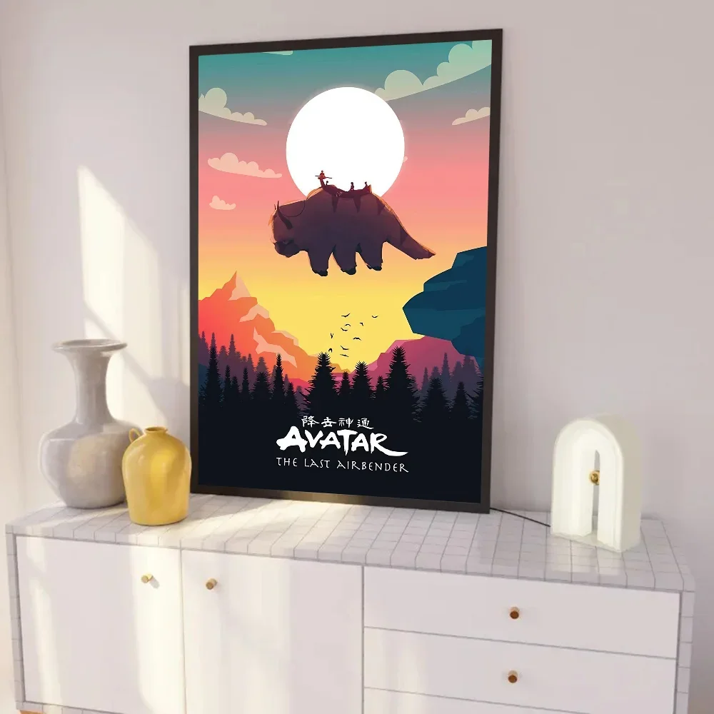 المشارك الصورة الرمزية آخر Airbender Appa قماش اللوحة غرفة المعيشة المنزلي غرفة نوم بار مقهى ديكور فني ديكور المنزل