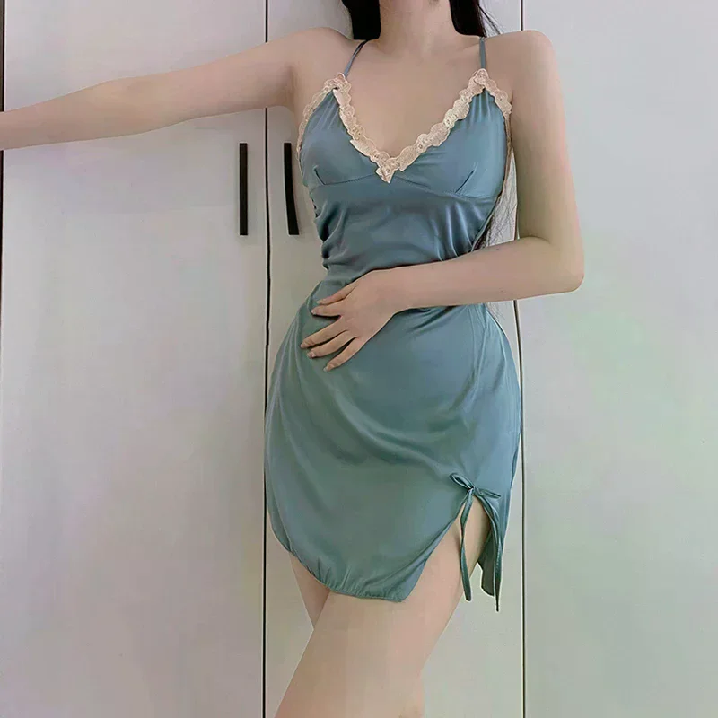 

Fashionable And Sexy Lingerie Sexy Cross Suspender Skirt Tempting Nightgown