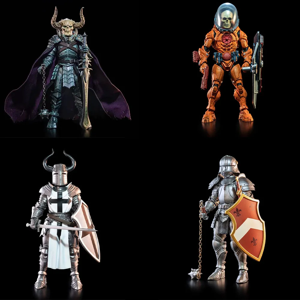 В наличии Four Horsemen Studio Mythic Legion 1/12 Big Headed Demon Cosmic Skull Skeleton Knight Полный набор 6-дюймовой экшн-фигурки
