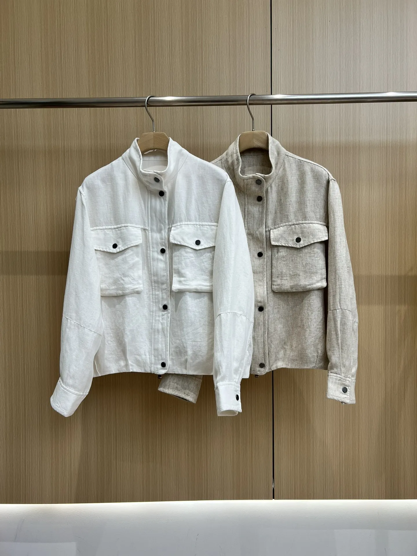 New Spring/Summer High-Quality Women'S Stand Collar Long-Sleeved Jacket: Stylish, Versatile, Casual, And Warm