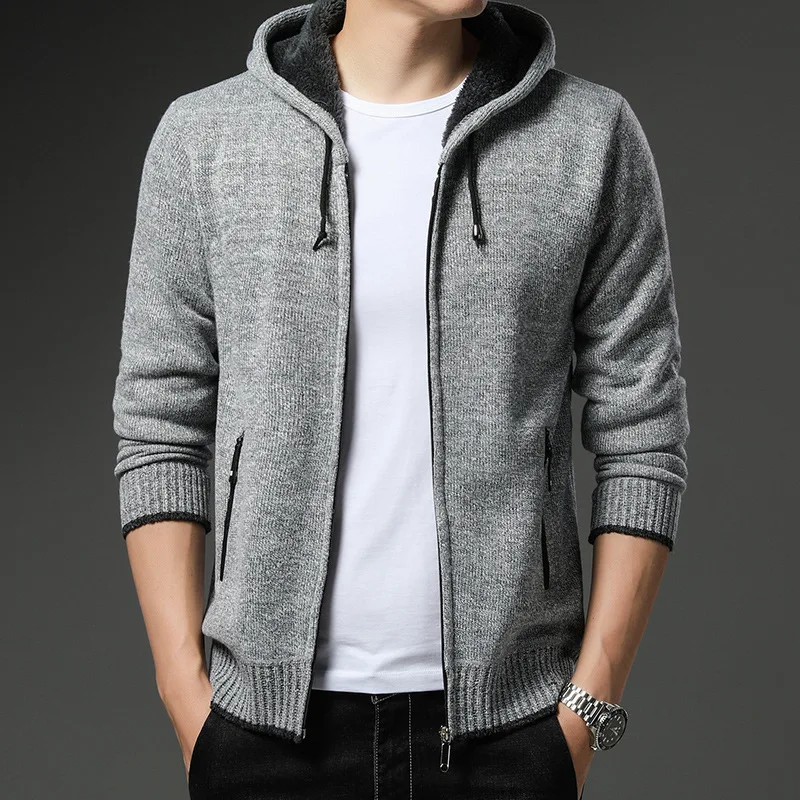 

Autumn and Winter New Sweater Men's Fashion Jacket Youth Korean Style Casual Knitted Cardigan Jacket