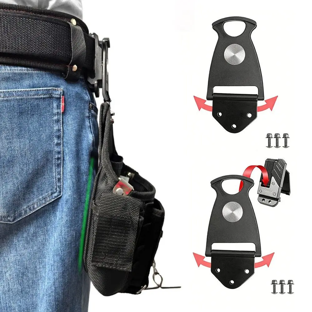 Rotary Tool Belt Buckle Conversion Kit Belt Bag Buckle Multifunctional Tool Pouches Belt Clip