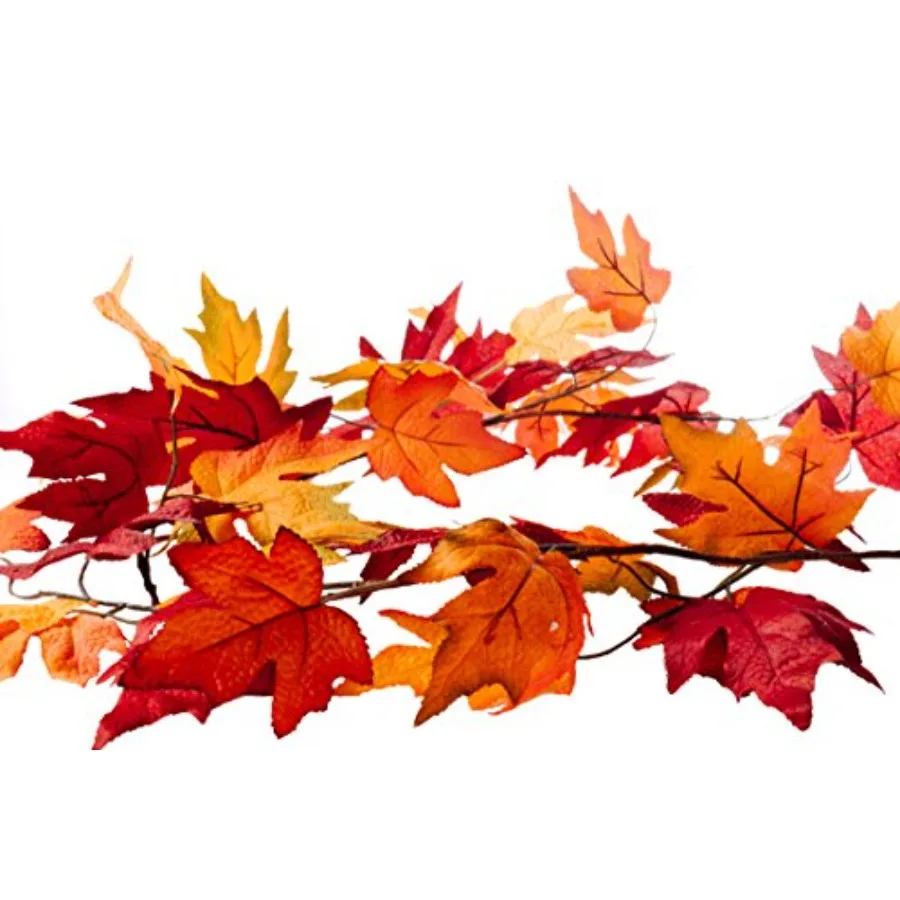 

Осенняя гирлянда из кленового листа, 6 футов
