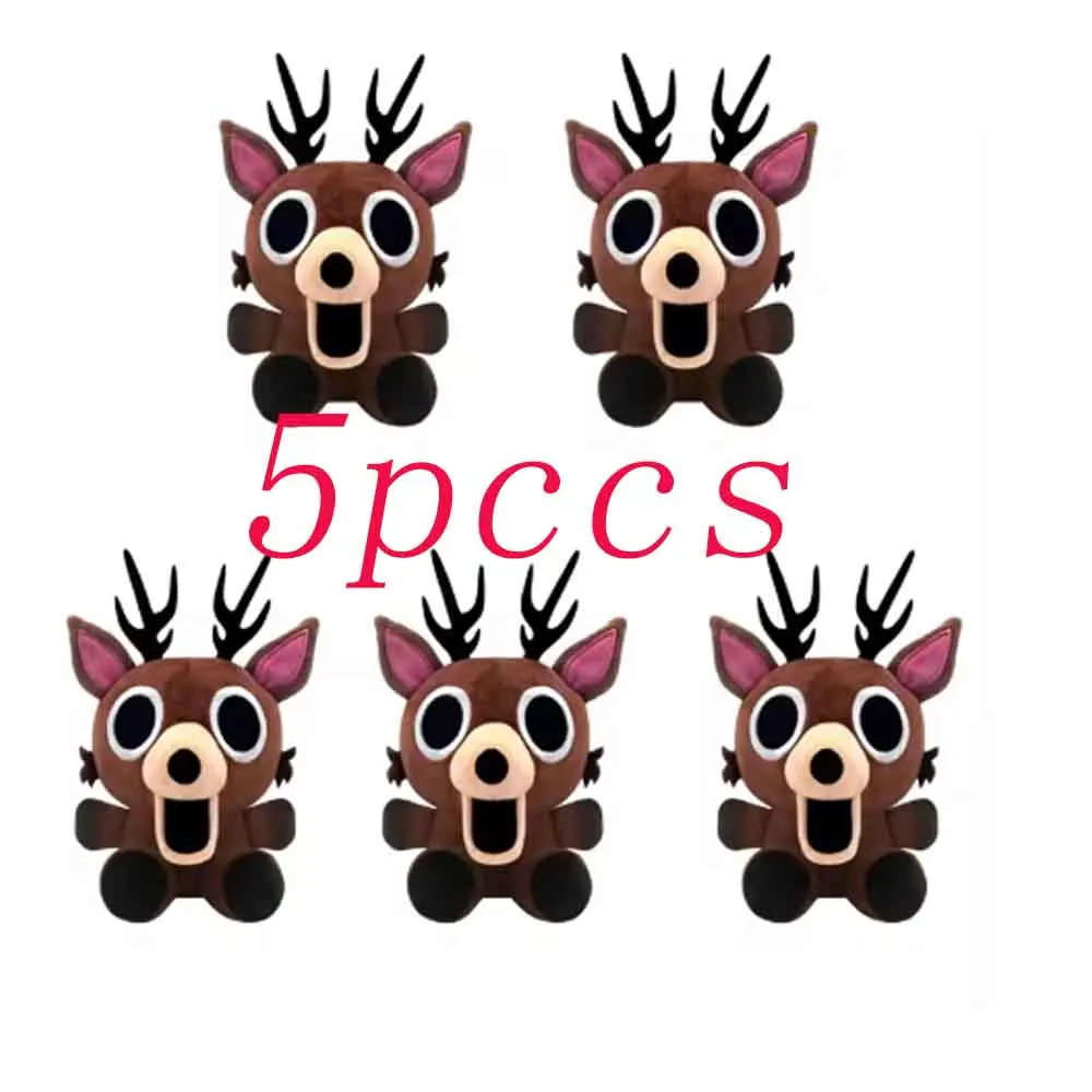 

5PCS New Baby 99 Nights In The Forest Plush Cub Deer Plush Funny Game Chrismas Gift Anime Peripherals Soft Doll Cute Deer Doll
