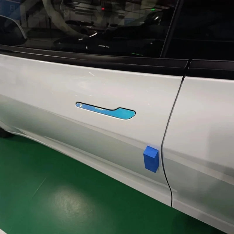 Car Door Handle Stickers Suitable for Tesla Model Y/3 Car  Door Handle Cover Auto Styling Accessorie Luminous Protector Sticker