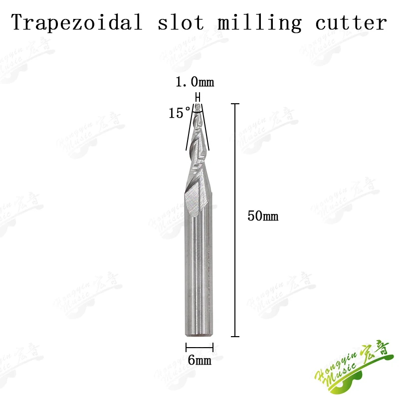 HUATOOL Musical Instrument Maintenance Milling Cutter, Piano Slitting Repair Cutter & Guitar Panel Slitting Tool for Luthier Rep
