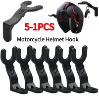 Motorcycle Helmet Hook Racks Helmet Display Hanger Kitchen Cabinet Shelf Wall Mount Hooks Stand Wall-Mounted Storage Holder