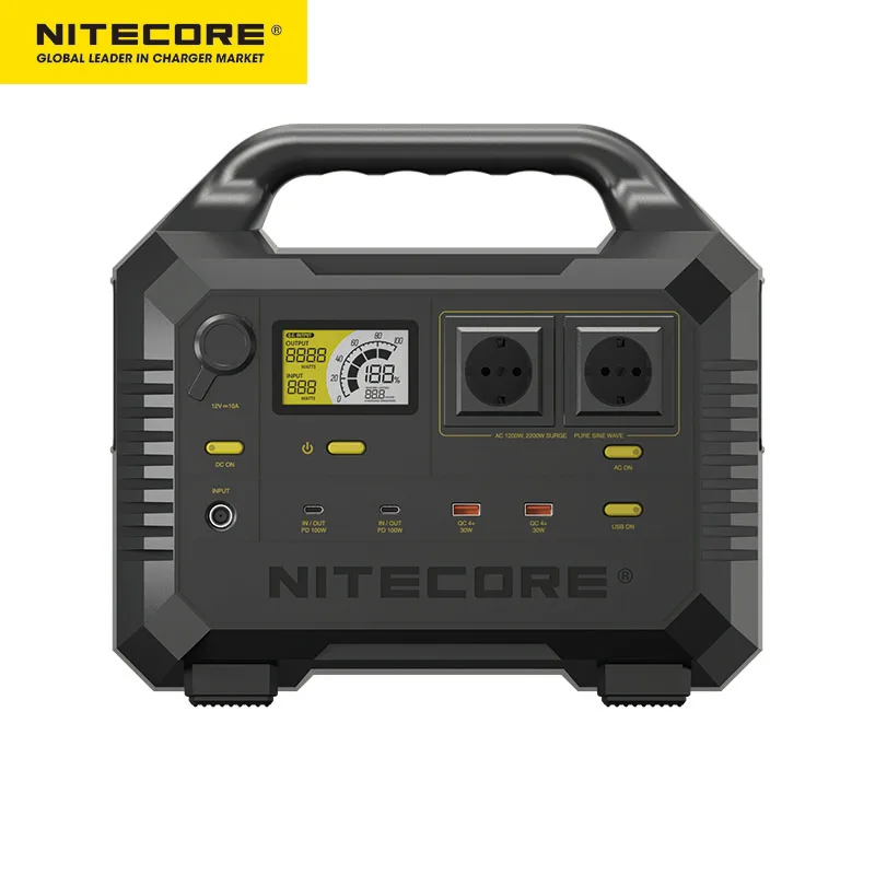 NITECORE NES1200 Portable Power Station 1000w Solar Outdoor Camping Ge