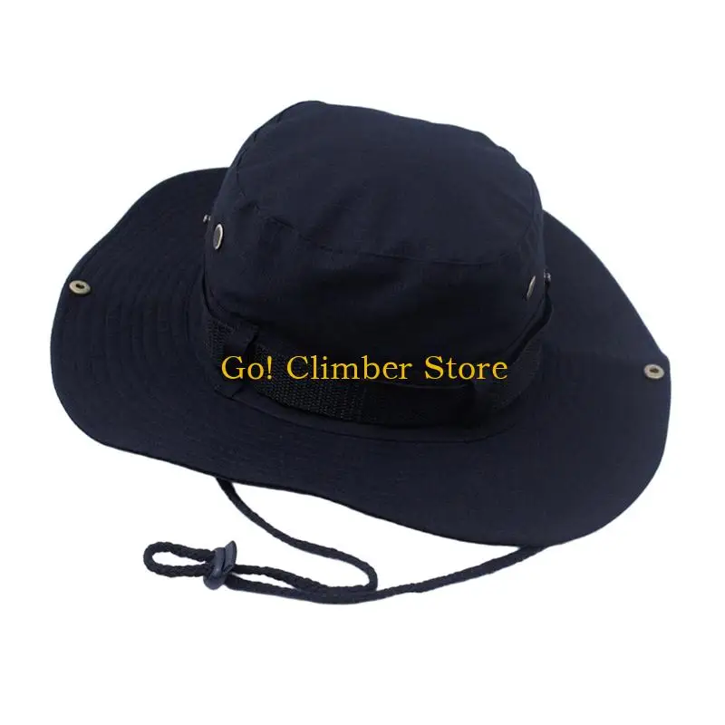 قبعة دلو قطنية Q84C مقاومة للرياح خفيفة الوزن للمشي لمسافات طويلة والسفر والترفيه في الهواء الطلق