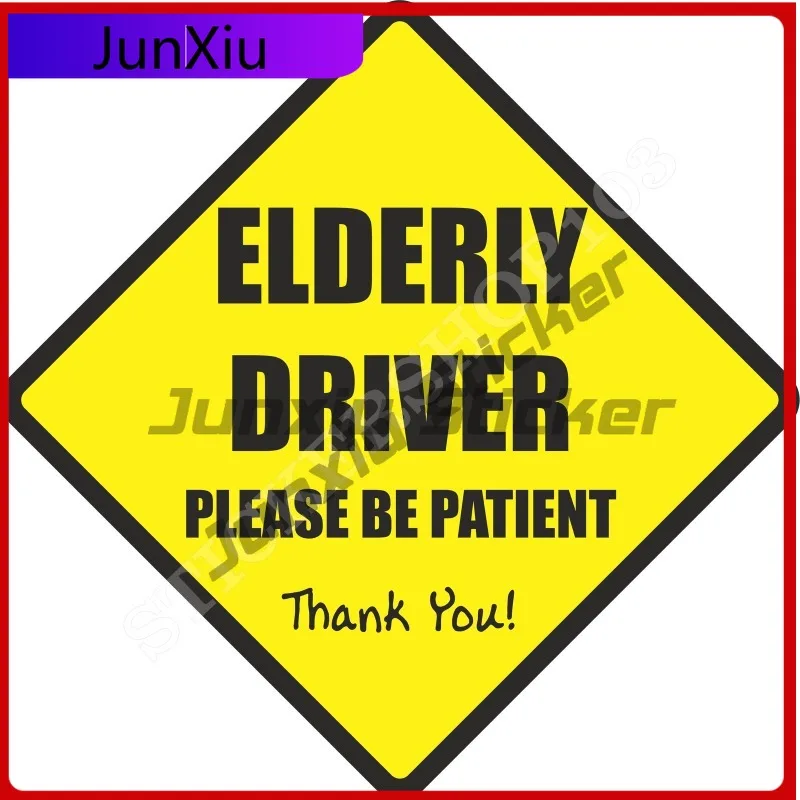 

Elderly Driver Car Trendy Bumper Anti Scratch Decal Sign Bumper Sticker Car Sticker Baby On Board Decal Sign Fade Proof Truck