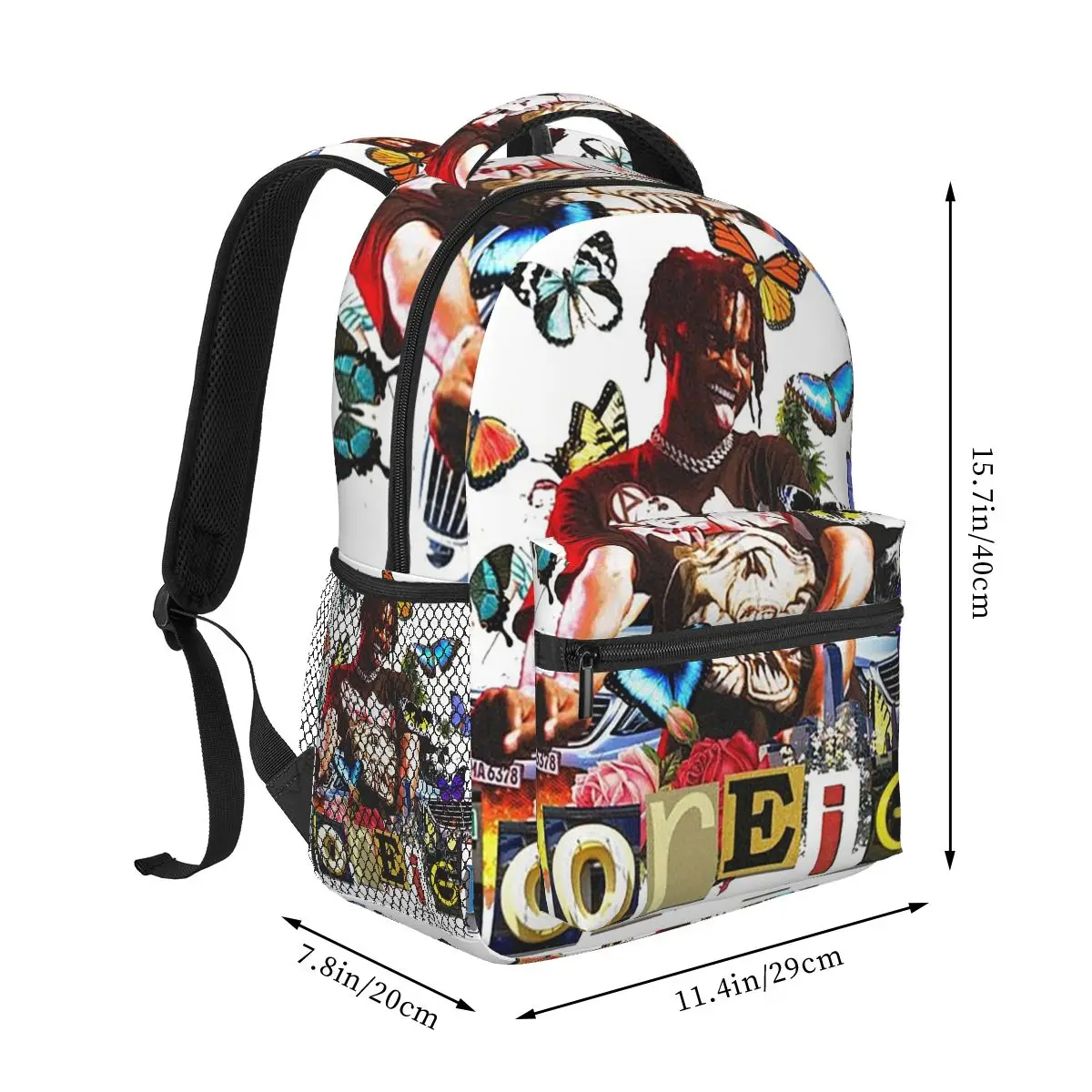 Playboi Carti Foreign Backpack Student Boys Girls BookBag Children School Bag Computer Shoulder Bags for Men Women