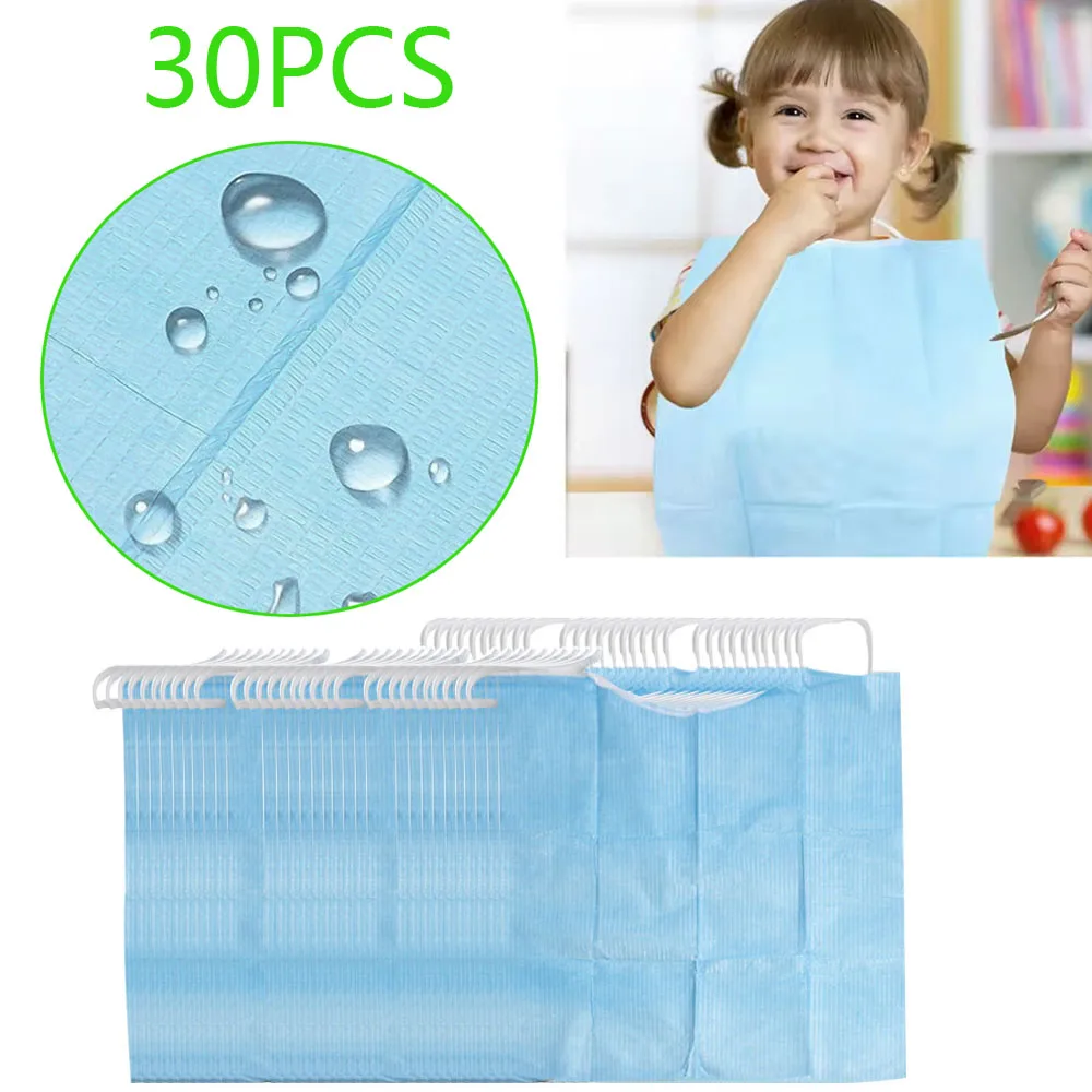 30Pcs Portable Adult Bibs Rice Pocket The Elderly Waterproof Feeding Lunch Food Elders Disposable Aged For seniors Washable