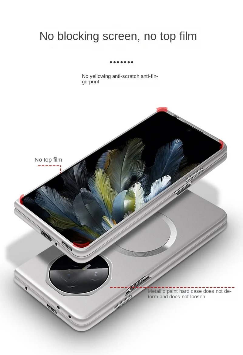 Für Magsafe Slim Bezels Magnetische Stoßfeste Hülle für den neuen Honor Magic V5 V3 Vs3 Vs2 V2 PC Ultra Dünne Harte Kameraschutzabdeckung – Detail 15