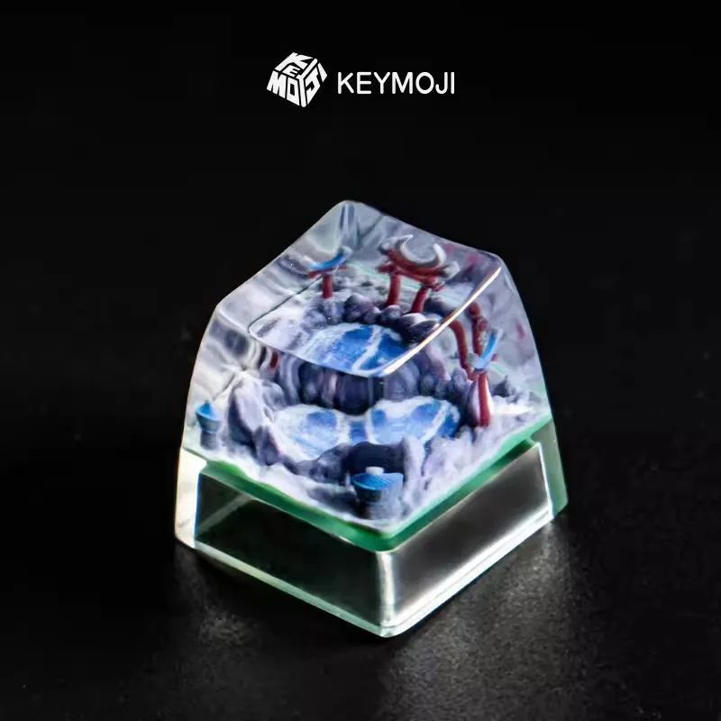 Keymoji WOW Resina Keycap, Upgrade Ziguraut, Moonwell Farm, Orgrimmar, Caps de Impressão 3D para Teclado Mecânico MX Switch, 1 Pc