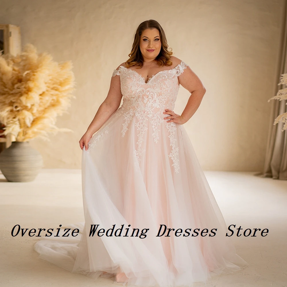 

Plus Size Wedding Dresses for Women Soft Tulle Strapless Bridal Gowns for Women 2024 Off Shoulder Vestidos De Novia New Summer