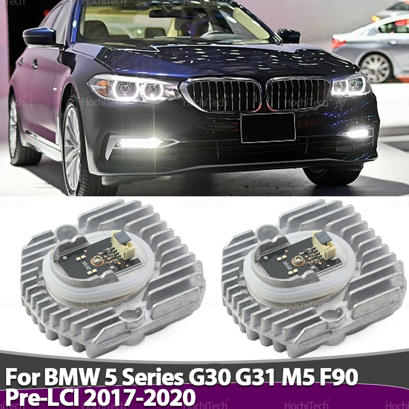 White Daytime Driving Angel Eyes Light DRL LED Maker Module for BMW 5 Series G30 G31 G38 M5 F90 Pre-LCI 2017 2018 2019 2020