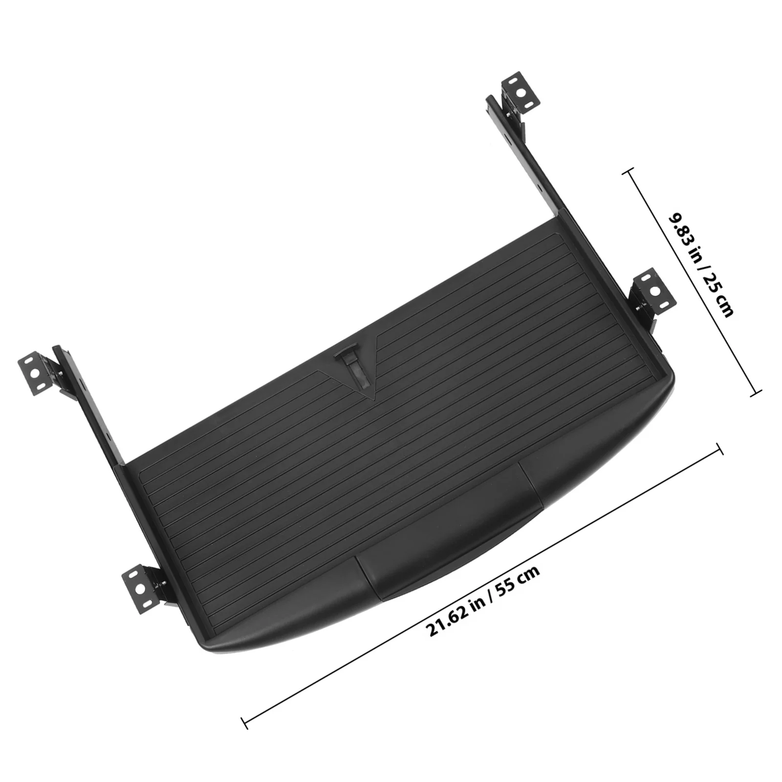 علبة لوحة المفاتيح تحت درج المكتب، منصة تخزين منزلقة مع شرائح تمديد كاملة، سكة توجيه الارتفاع القابلة للتعديل #3