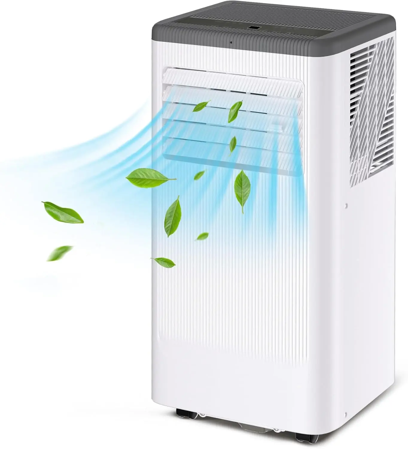 Aire acondicionado portátil de 10000 BTU con ruedas, refrigeración/ventilador/seco 3 en 1 aire acondicionado interior para habitación 560 SQ.FT, CA portátil