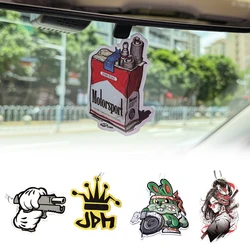 JDM Culture Car Air Freshener Rearview Mirror Perfume Pendant Interior Accessories Auto Mirror Fragrance Pendant Anime Decor