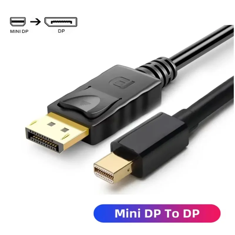 1.8m Mini DisplayPort to DP DisplayPort Cable 4K@60Hz 2K@144Hz Mini DP Male to DP Male Adapter Cord for Video Card PC Monitor