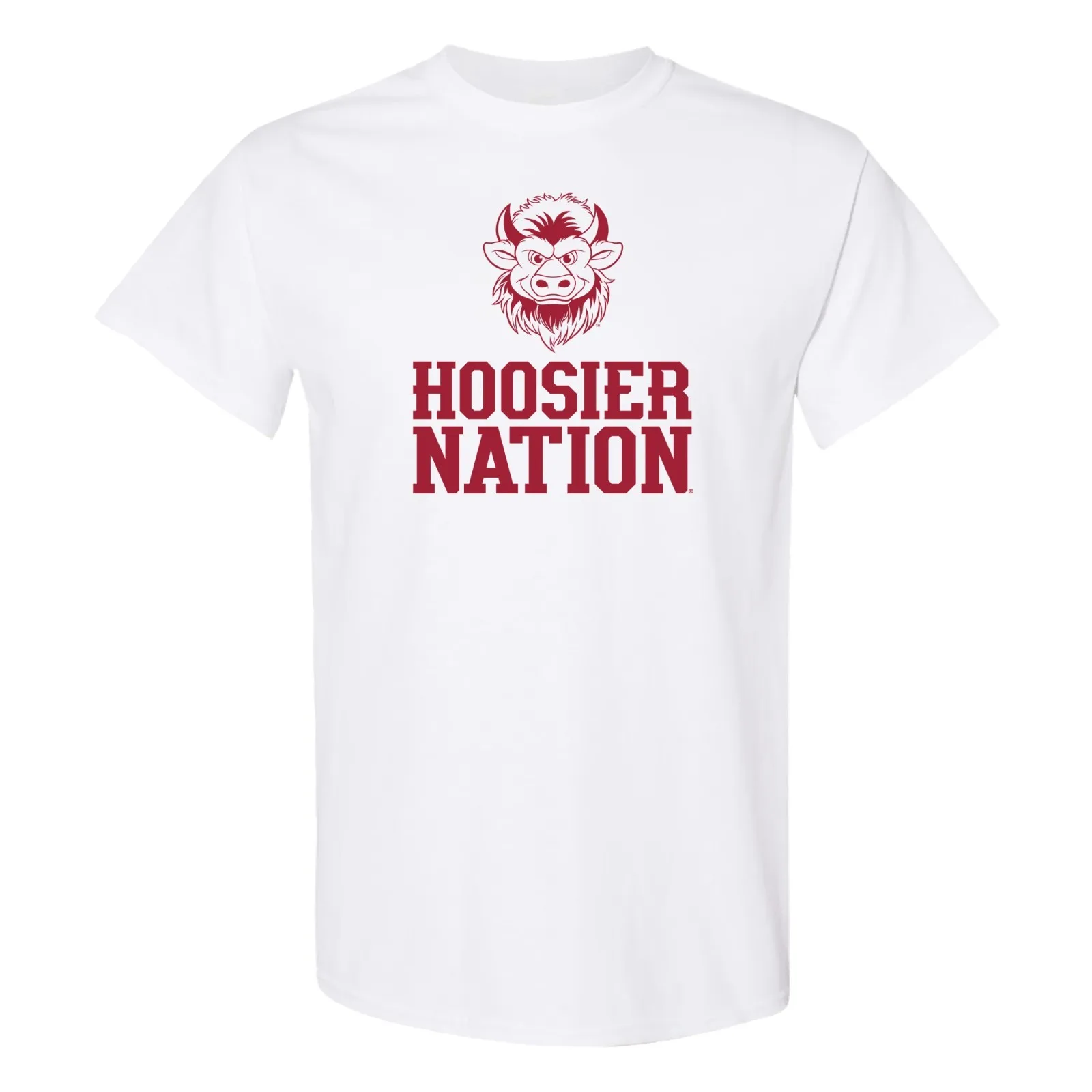 Camiseta Indiana Hoosier Nation Bison branca