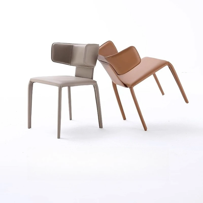 

Italian Minimalist Nordic Light Luxury Dining Chair Modern Simple Home Hotel Sample Room Chair