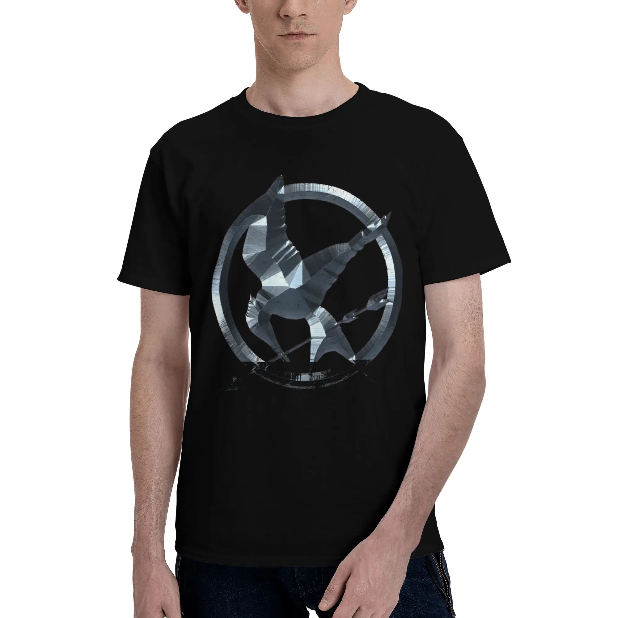 Mockingjay  Novelty 100% Cotton T-Shirt The Hunger Games Tees Tops For Men