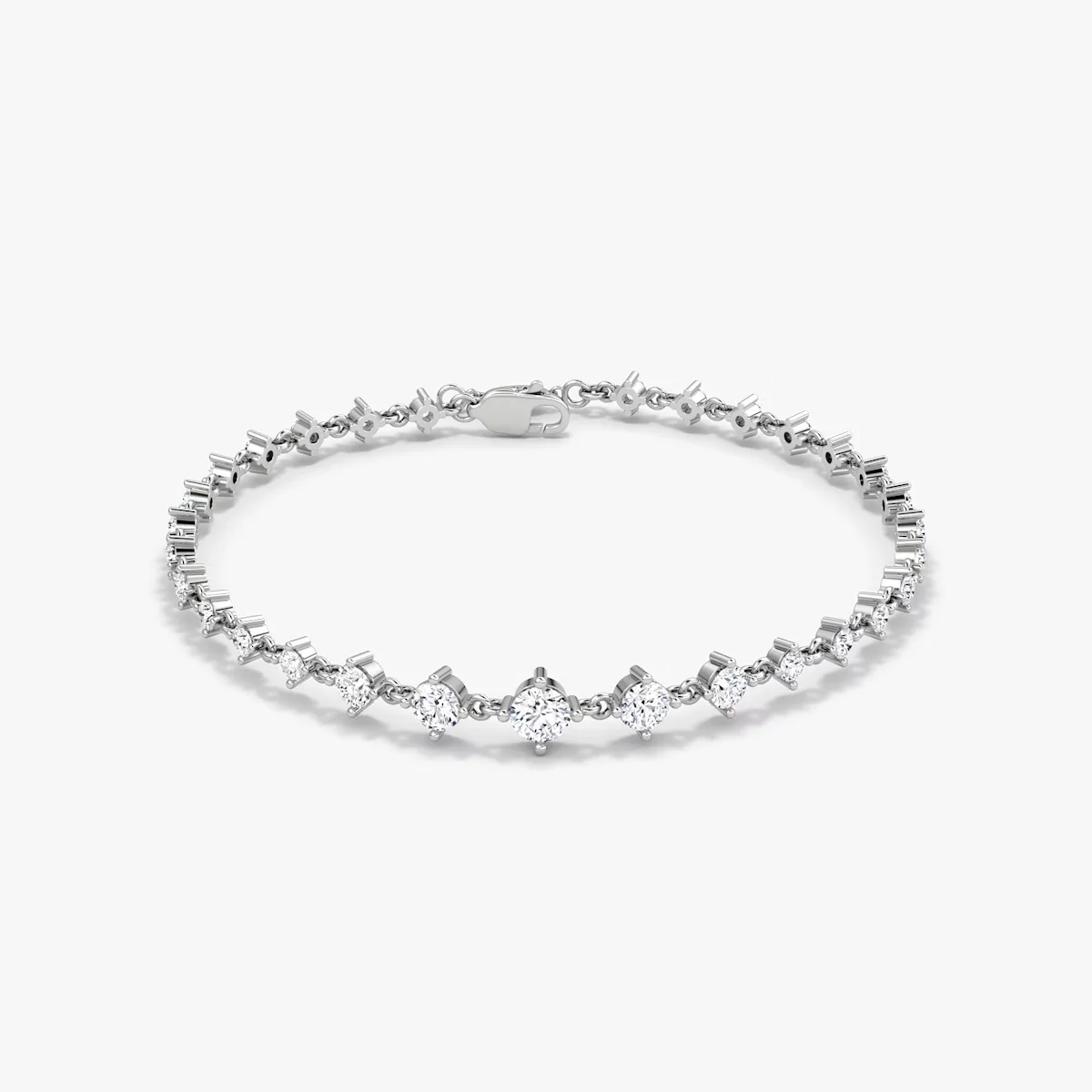

Ehhai GRA Certified Gradient Arrangement Moissanite Bracelet for Women 14k Gold Filled Chain for Wedding Jewelry Gift Pulseras