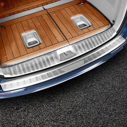 For Kia Carnival KA4 2022 2023 2024 Stainless Rear Trunk Inner Outer Bumper Plate Protector Cover Car Accessories