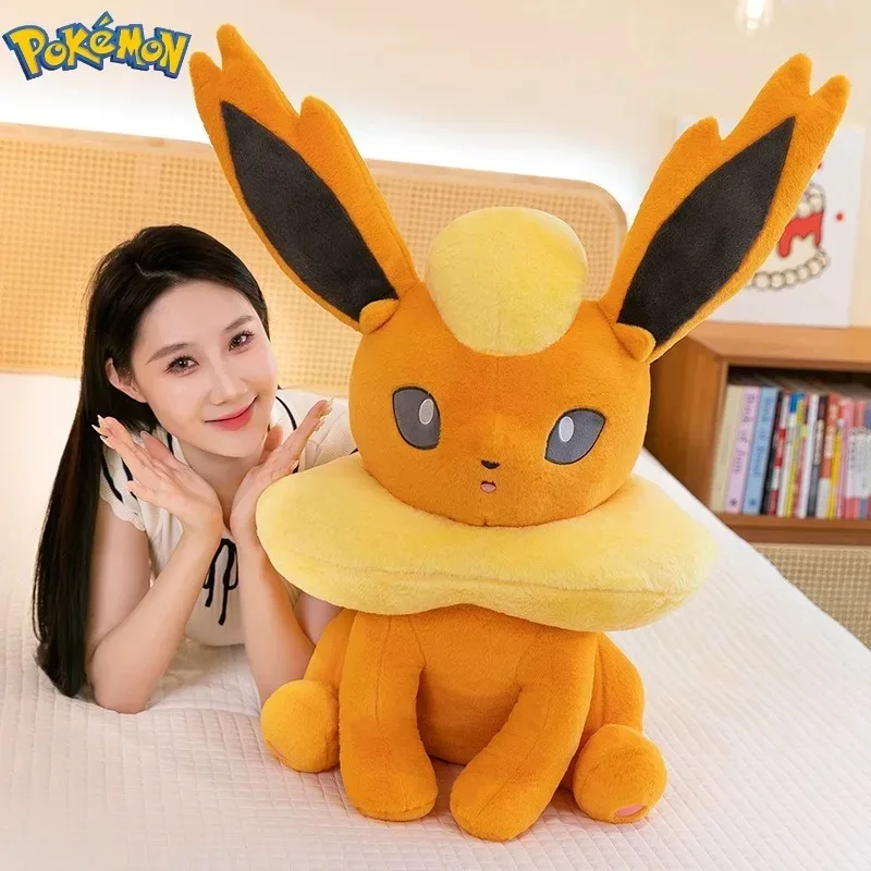 

45CM Pokemon Flareon Plushies Cartoon Anime Stuffed Kawaii Ornament Comfortable Soft Doll Children's Toys Peluche Gift