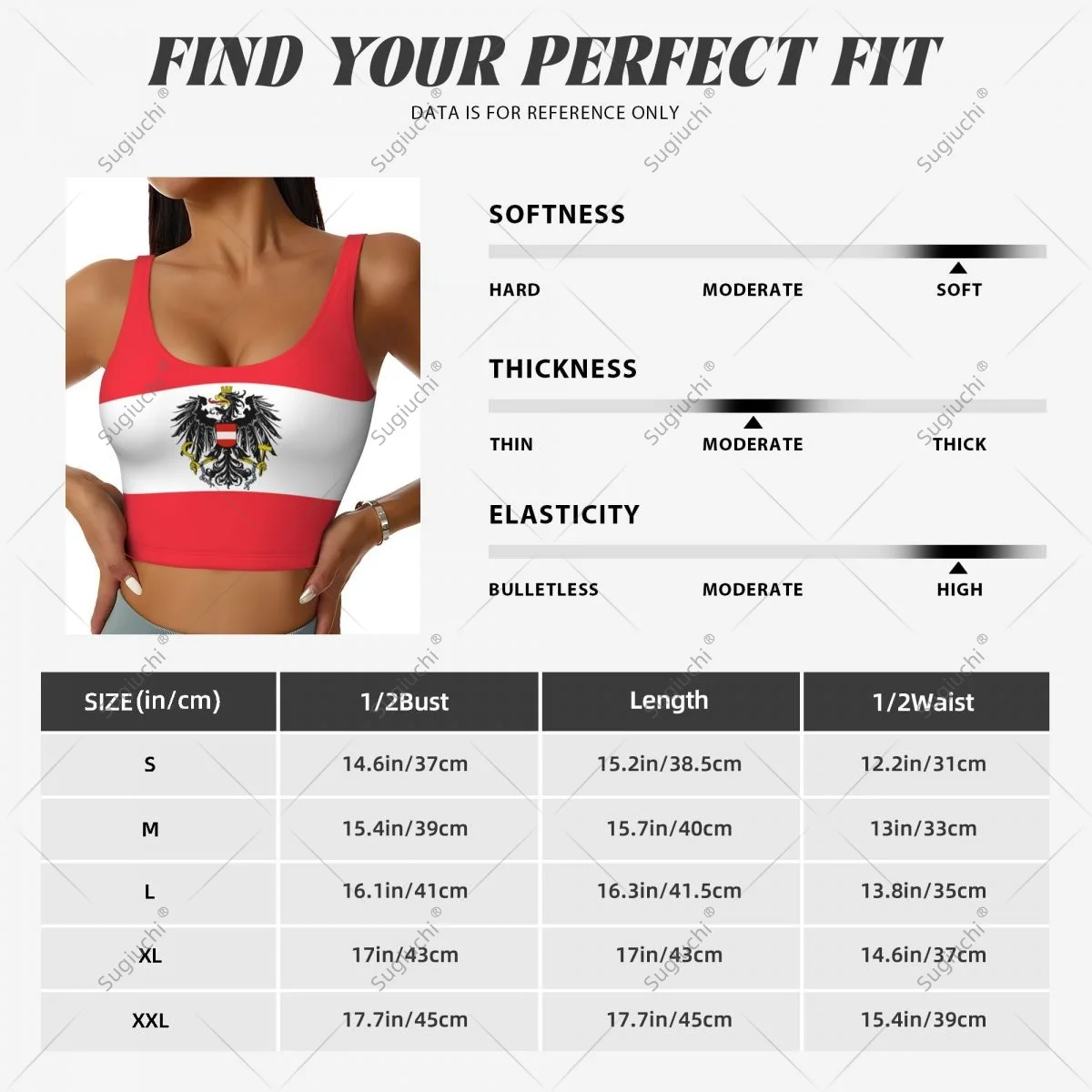 Austria Flag Women Girl Activities Sports Vest for Female Yoga Vest Workout Vest Lightweight Trendy view 6