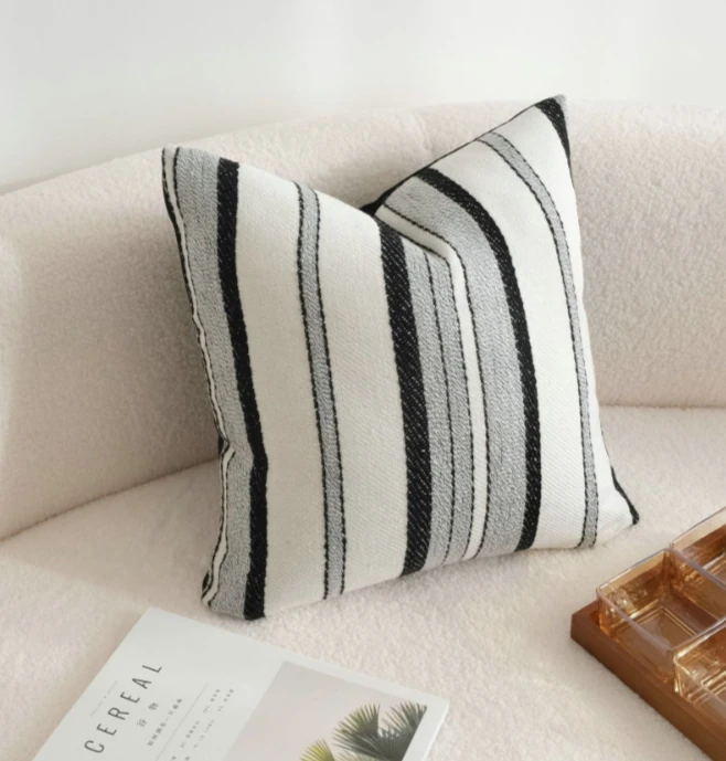 30X50/45X45/50X50CM Knitted Striped Throw Pillow Cover Simple Retro Waist Cushion Cover Decor Home Decorative Pillowcase