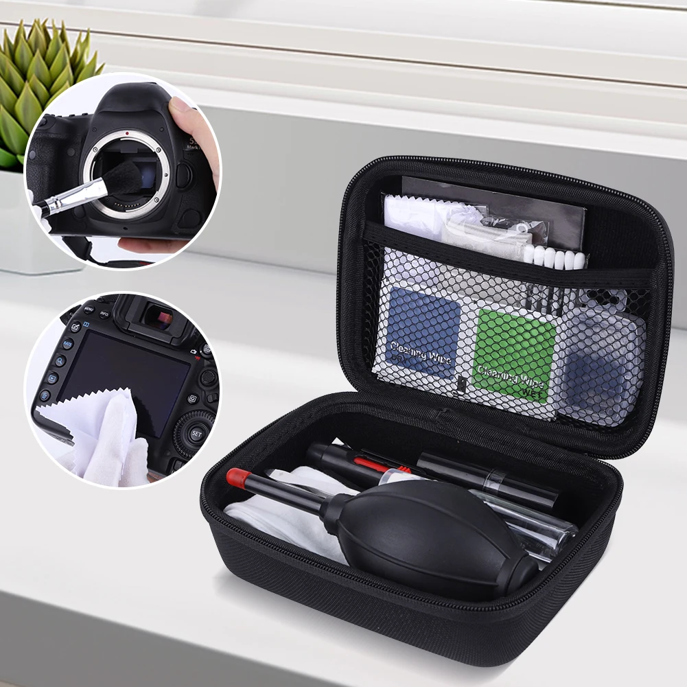 Kit de nettoyage d'appareil photo professionnel, 32 pièces, avec souffleur d'air, Kit de nettoyage de capteur de caméra pour appareils photo DSLR, objectif d'ordinateur et de Smartphone