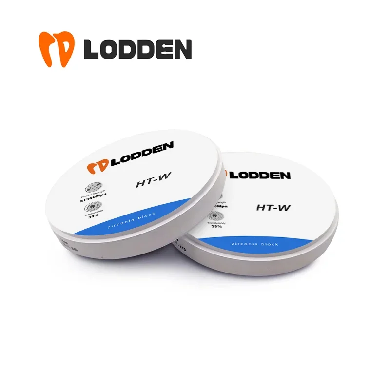 Lodden Dental Lab htホワイトジルコニウムミリングディスク、ジルコニアセラミックブロック、キャッドカム、高半透明、ブランク