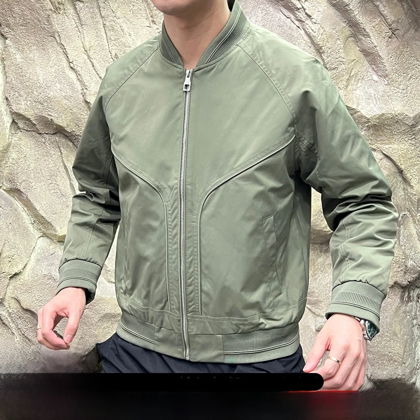 

Мужской бейсбольный воротник Jaet с 3D вырезом, дышащее полиэфирное волокно, длинная застежка-молния све