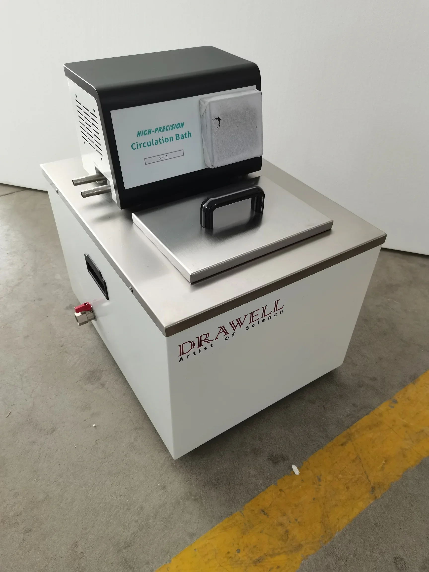 เครื่องควบคุมอุณหภูมิแบบหมุนเวียนน้ำเย็นความแม่นยำสูง Drawell GH GDH ขนาด 5 ลิตร 10 ลิตร 15 ลิตร สำหรับห้องปฏิบัติการ