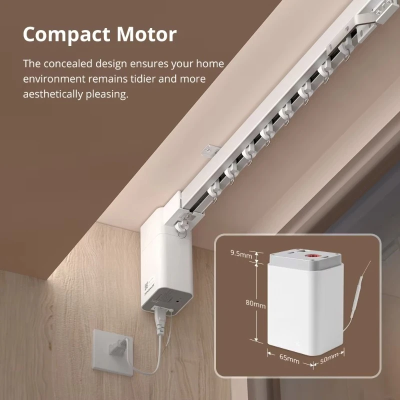 Smart  Matter Thread Motorized Splicing Curtain Kit Slide Mini Smart Curtain Motor Track Work