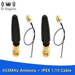 433MHz Antenna 3dBi SMA Male Connector Antenne 433 mhz IOT Directional Antena 433m +15cm SMA Female ufl. IPX 1.13 Pigtail Cable