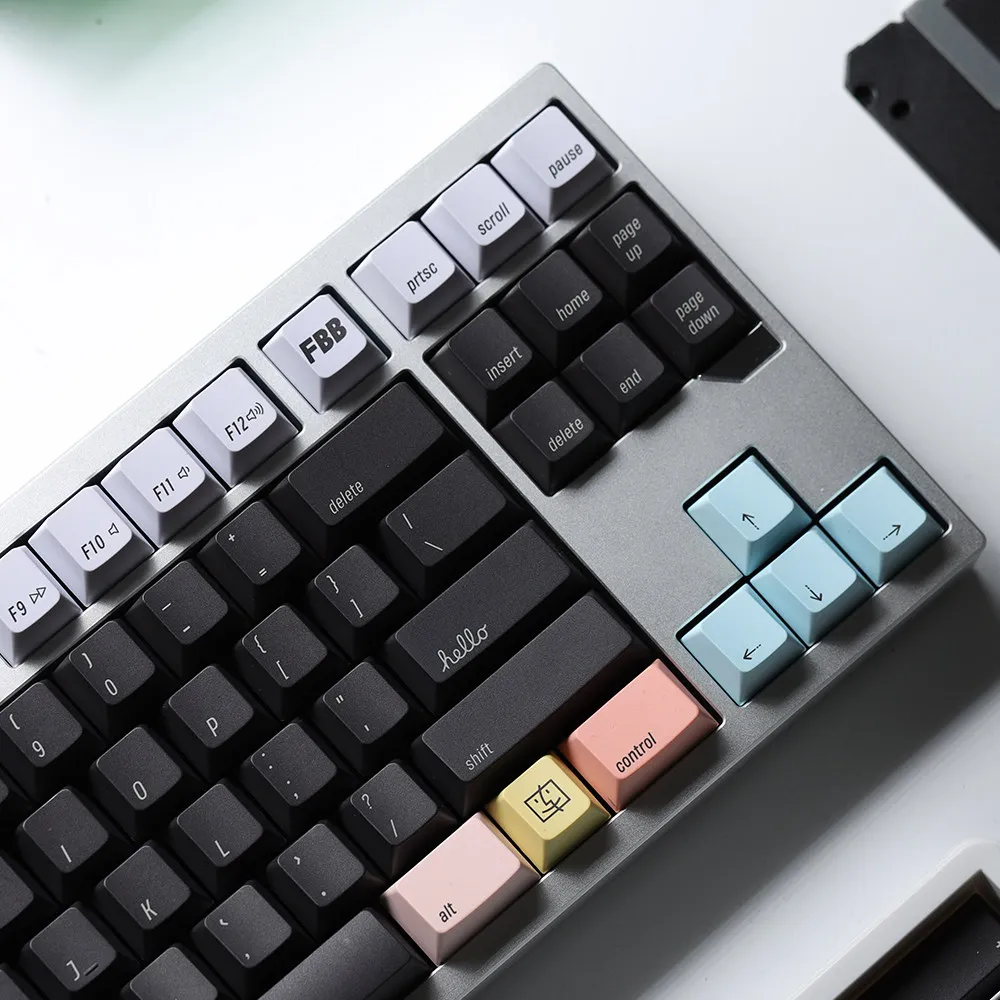 

Колпачки для клавиш FBB 2100, стиль макарон для переключателя Cherry MX, колпачки для механической клавиатуры, подходят для игр и офиса, толщина 1,7 мм