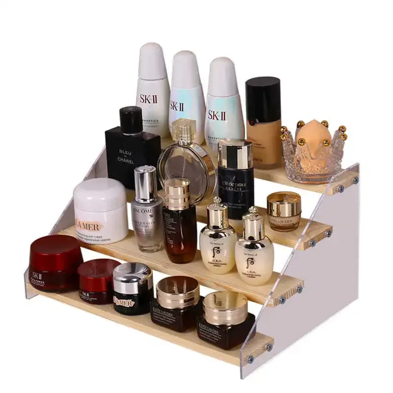 

Acrylic Nail Polish Display Organizer 2-3-4-5 Layer Manicure Cosmetics Lipstick Perfume Display Stand Clear Makeup Organizer