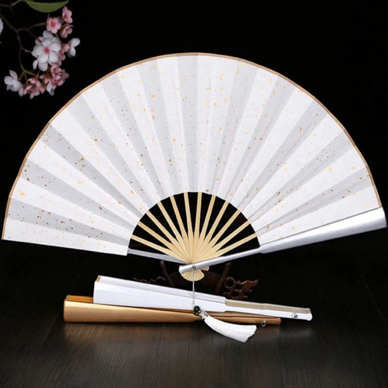Fan Folding Fan Men's Titanium Alloy Skeleton Metal Aluminum Alloy Iron Fan Antique Custom Fan Frame