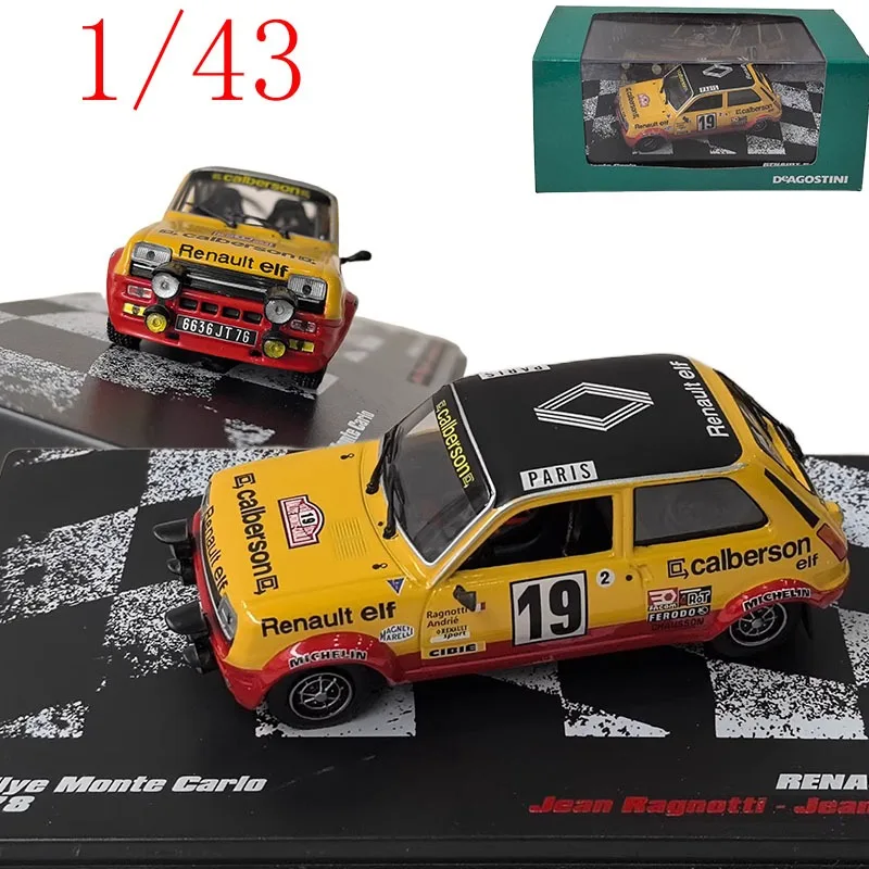 

‌DEA Diecast 1/43 Scale RENAULT 5 ALPINE 1978 #19 Renault Alpine Alloy Racing Car Model (5e) Toys for Boys Gift Original Box