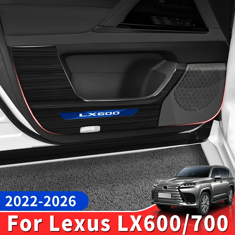 

For Toyota 2022-2026 Lexus 700 600 LX600 LX700 Door Protective Cover Anti-Kick Dustproof Interior Accessories Upgrade Styling