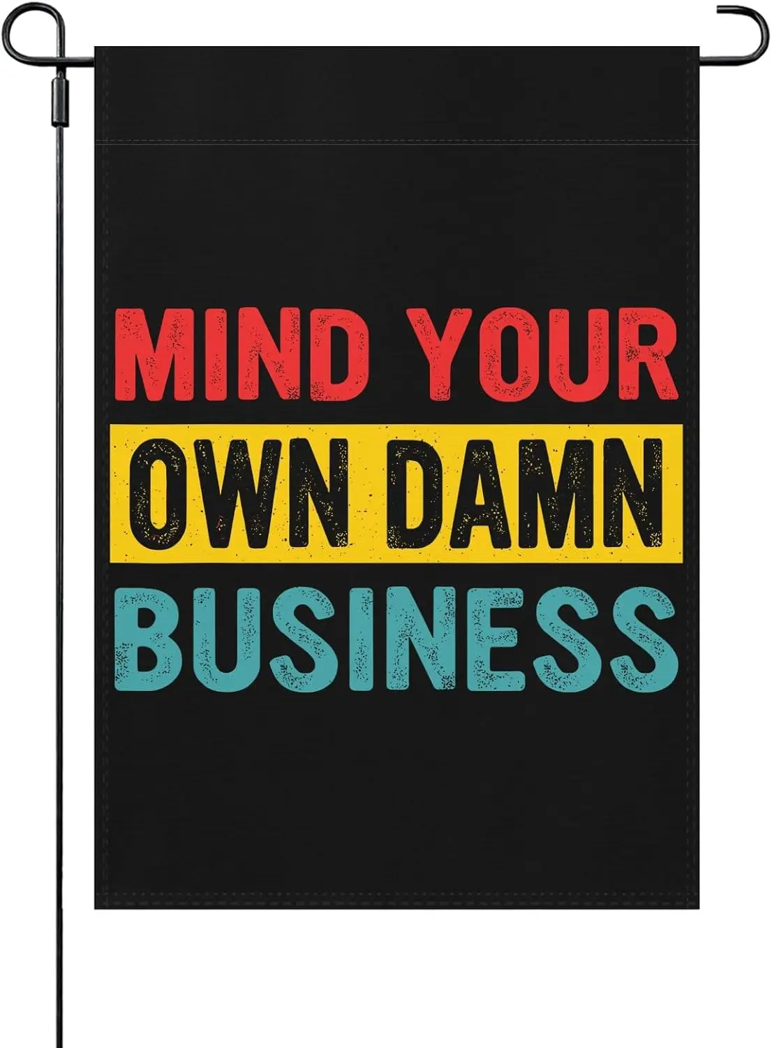 Kamala Harris Waltz Mind Your Own Damn Business Yard Flag One Size Double Sided, Humorous Outdoor Flag Outdoor Small Garden Flag