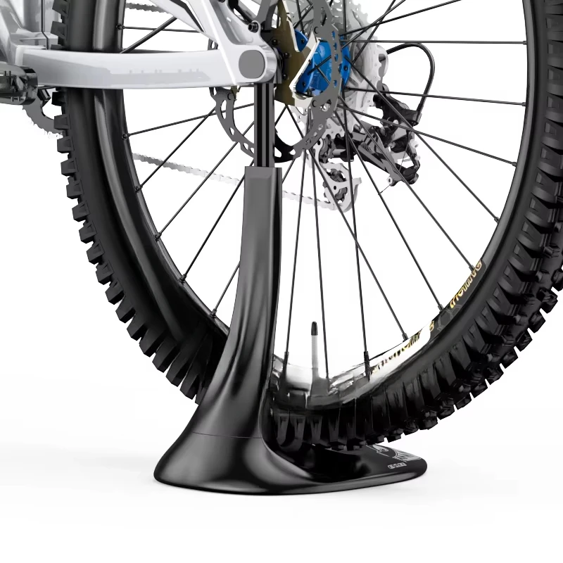 Bicycle Floor-to-Floor Wheel Mounted Parking Rack Adjustable Bicycle Parking Rack