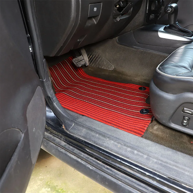 

For Hummer H3 2005-2009 TPE Rubber Car Front Rear Row Wire Loop Floor Mats Trim Interior Car Accessories